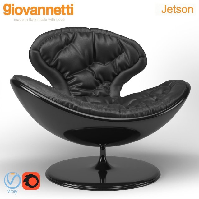 giovannetti jetson armchair Modelo 3D .c4d .max .obj .3ds .fbx .stl .blend 