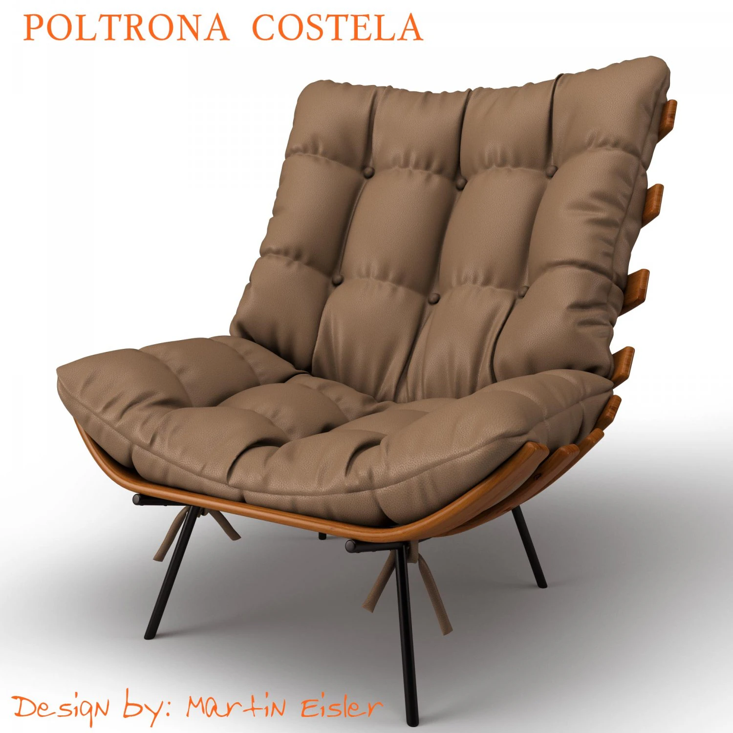 poltrona costela Modelo 3D .c4d .max .obj .3ds .fbx .stl .blend 