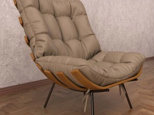 poltrona costela Modelo 3D