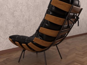poltrona costela Modelo 3D
