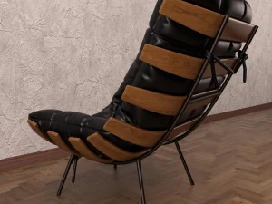 poltrona costela Modelo 3D
