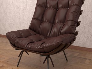 poltrona costela Modelo 3D