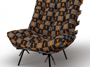 poltrona costela Modelo 3D