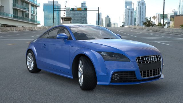 audi tts 3D Модель .c4d .max .obj .3ds .fbx .stl .blend 