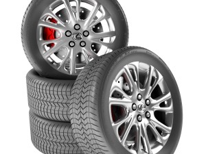 lexus hs 250h wheel Model 3D