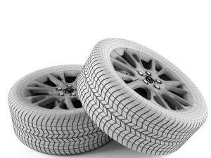 lexus hs 250h wheel Model 3D