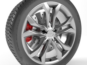 audi tts wheel 3D-Modell