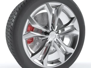 roda audi tts Modelo 3D