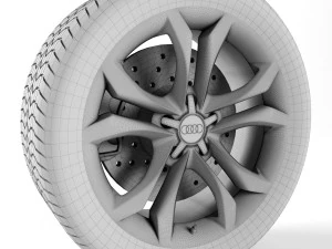 roda audi tts Modelo 3D