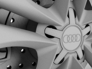 roda audi tts Modelo 3D