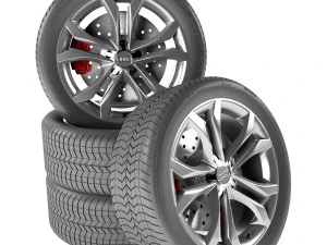 roda audi tts Modelo 3D