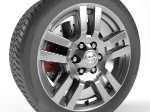 toyota kara kruvaz&ouml;r&uuml; prado tekerleği 3D Model