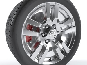 toyota land cruiser prado wheel Modello 3D