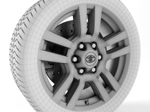 toyota land cruiser prado wheel Modello 3D