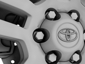 toyota land cruiser prado wheel Modello 3D