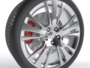 lexus rx 450h wheel Modelo 3D