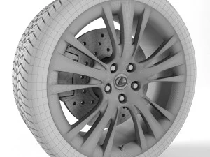 lexus rx 450h wheel 3D Model