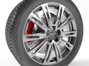 audi a8 wheel 3D-Modell