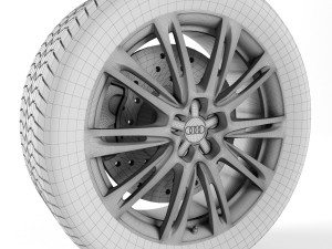 audi a8 wheel 3D मॉडल
