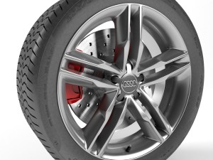 audi s5 wheel 3D-Modell
