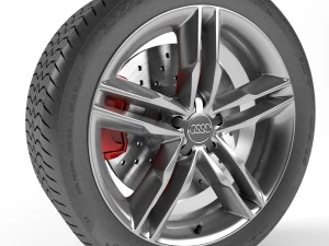 audi s5 wheel 3D Model