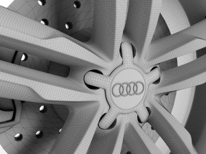 audi s5 wheel 3D Model
