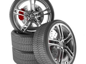 アウディ R8 ホイール 3Dモデル