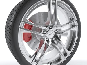 audi r8 wheel Modèle 3D