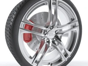 アウディ R8 ホイール 3Dモデル