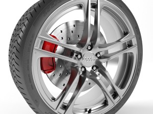audi r8 wheel Modèle 3D