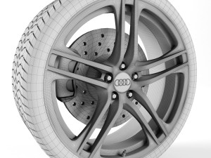 audi r8 wheel Modèle 3D