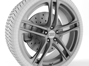 アウディ R8 ホイール 3Dモデル