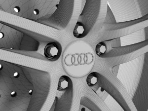 アウディ R8 ホイール 3Dモデル