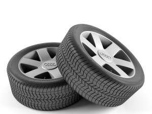 audi a2 wheel 3D Model