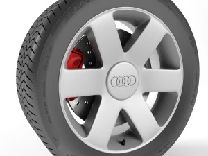 roda audi a2 Modelo 3D
