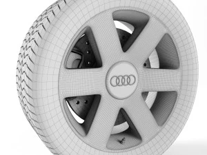 roda audi a2 Modelo 3D