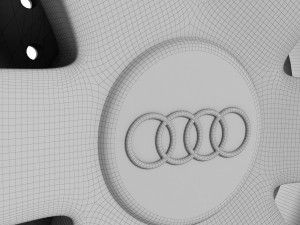 audi a2 wheel 3D Model
