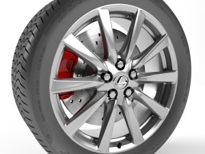 lexus is-f wheel 3D-Modell
