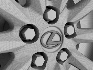 lexus is-f wheel 3D Model