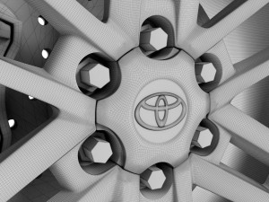toyota hilux wheel Modelo 3D