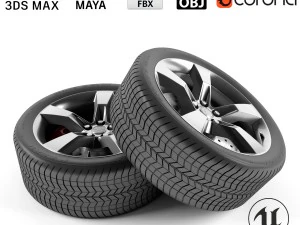 chevrolet camaro tekerleği 3D Model