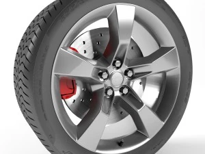 chevrolet camaro tekerleği 3D Model