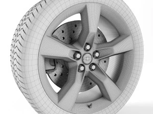 chevrolet camaro tekerleği 3D Model