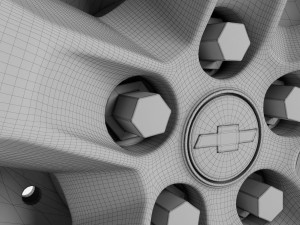 chevrolet camaro wheel 3D मॉडल