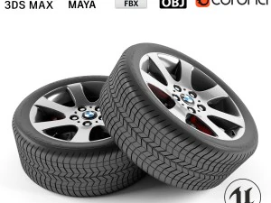 bmw 3 serisi tekerlek 3D Model