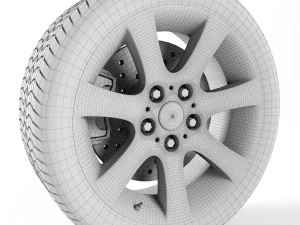 bmw 3 series wheel 3D Model