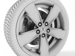 pontiac gto wheel 3D Model