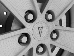 pontiac gto wheel 3D 模型