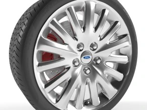 ford fusion hybrid wheel 3D Model