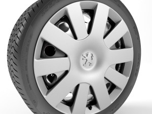 peugeot 107 wheel Modelo 3D